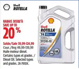 Canadian Tire Shell Diesel Oil offer