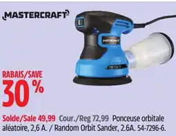 Canadian Tire Mastercraft Random Orbit Sander, 2.6A offer