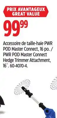 Canadian Tire PWR POD Master Connect Hedge Trimmer Attachment, 16˝ offer