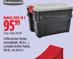 Canadian Tire Lockable Action Packer, 90.8L offer