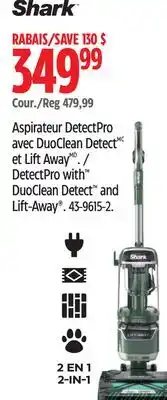Canadian Tire SHARK DetectPro with DuoClean Detect and Lift-Away offer