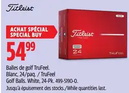 Canadian Tire TruFeel Golf Balls offer