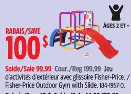 Canadian Tire Fisher-Price Outdoor Gym with Slide offer