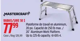 Canadian Tire 20˝ Aluminum Work Platform offer