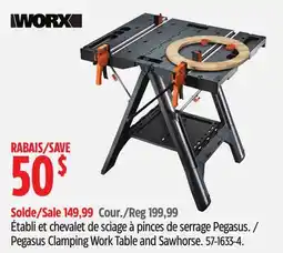 Canadian Tire Pegasus Clamping Work Table and Sawhorse offer