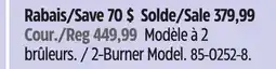 Canadian Tire 2-Burner Model offer