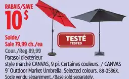 Canadian Tire 9´ Outdoor Market Umbrella offer