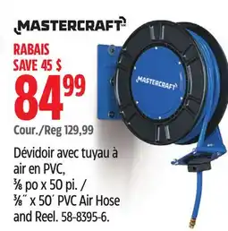 Canadian Tire 3⁄8˝ x 50´ PVC Air Hose and Reel offer