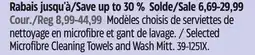 Canadian Tire Selected Microfibre Cleaning Towels and Wash Mitt offer