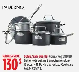 Canadian Tire Paderno 12-Pc Hard Anodized Cookware Set offer