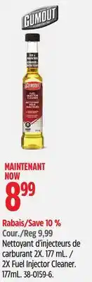 Canadian Tire 2X Fuel Injector Cleaner offer