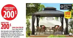 Canadian Tire Skyline Aluminum Hard Top Gazebo with Netting. 12 x 10 x 10´ h offer