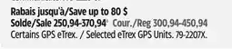 Canadian Tire Selected eTrex GPS Units offer