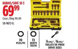 Canadian Tire Stanley Professional Grade Black Chrome Socket Set offer
