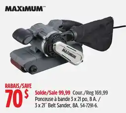 Canadian Tire MAXIMUM 3 x 21˝ Belt Sander offer