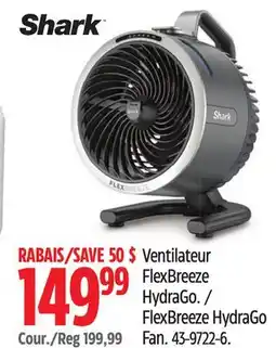 Canadian Tire Shark FlexBreeze HydraGo Fan offer