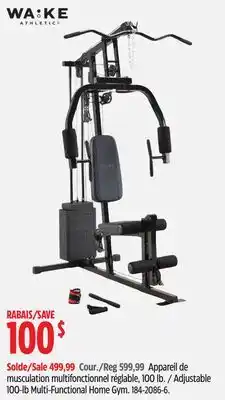 Canadian Tire Adjustable 100-lb Multi-Functional Home Gym offer