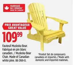 Canadian Tire Adirondack Muskoka Bear Chair offer