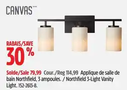 Canadian Tire Northfield 3-Light Vanity Light offer