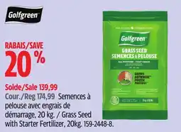 Canadian Tire Grass Seed with Starter Fertilizer offer