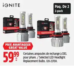 Canadian Tire Selected LED Headlight Replacement Bulbs offer
