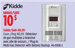 Canadian Tire KIDDE Plug-In Multi-Gas Detector with Battery Backup offer