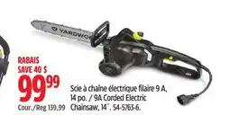Canadian Tire YARDWORKS 9A Corded Electric Chainsaw, 14˝ offer