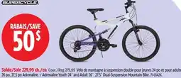 Canadian Tire Adrenaline Youth 24˝ and Adult 26˝, 27.5˝ Dual-Suspension Mountain Bike offer