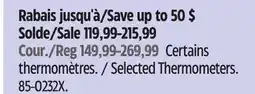 Canadian Tire Selected Thermometers offer