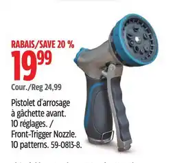 Canadian Tire Front-Trigger Nozzle. 10 patterns offer