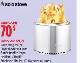 Canadian Tire Solo Stove Bonfire Smokeless Fire Pit offer