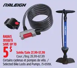 Canadian Tire Selected Bike Locks and Pumps offer