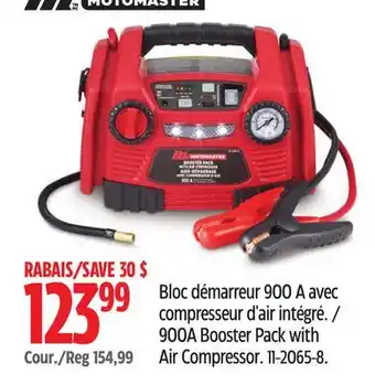 Canadian Tire 900A Booster Pack with Air Compressor offer