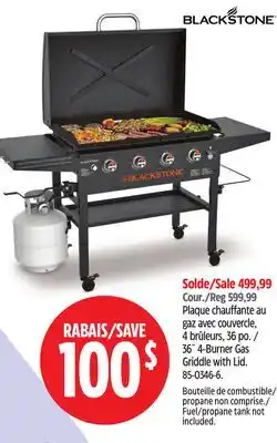 Canadian Tire 36˝ 4-Burner Gas Griddle with Lid offer