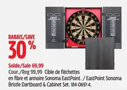 Canadian Tire EastPoint Sonoma Bristle Dartboard & Cabinet Set offer