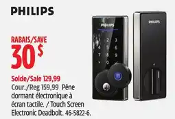 Canadian Tire Touch Screen Electronic Deadbolt offer