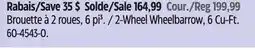 Canadian Tire 2-Wheel Wheelbarrow offer