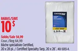 Canadian Tire Certified Specialty Tarp, 20 x 28˝ offer