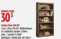 Canadian Tire Bibliothèque à 5 tablettes Sauder. Chêne salé offer
