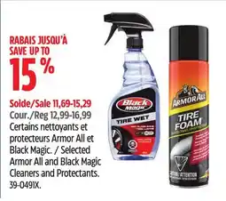 Canadian Tire Selected Armor All and Black Magic Cleaners and Protectants offer