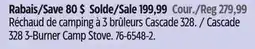 Canadian Tire Coleman Cascade 328 3-Burner Camp Stove offer