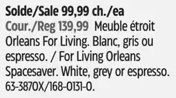 Canadian Tire For Living Orleans Spacesaver. White, grey or espresso offer
