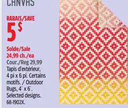 Canadian Tire Outdoor Rugs, 4´ x 6´ offer