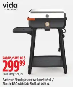 Canadian Tire vida by PADERNO Electric BBQ with Side Shelf offer