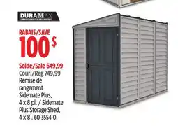 Canadian Tire DURAMAX Sidemate Plus Storage Shed, 4 x 8´ offer