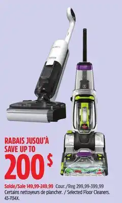Canadian Tire Selected Floor Cleaners offer