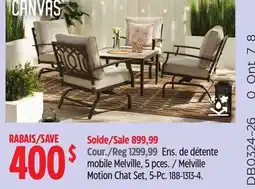 Canadian Tire CANVAS Melville Motion Chat Set offer