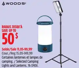 Canadian Tire Selected Camping Lights and Lanterns offer
