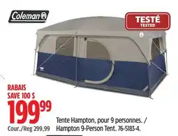 Canadian Tire Hampton 9-Person Tent offer