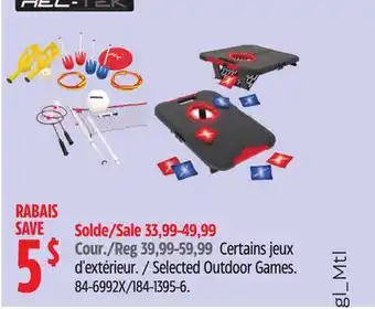 Canadian Tire Selected Outdoor Games offer
